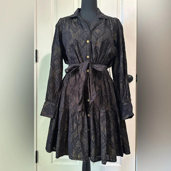 Roller Rabbit Lurex Shea Mini Dress. Size Small. - Picture 3 of 7